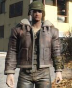 Fallout 4 Brown Bomber Leather Jacket