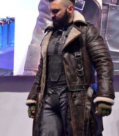Fallout 4 Elder Distress Maxson Brown Leather Coat