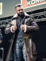 Fallout 4 Elder Distress Maxson Brown Leather Coat