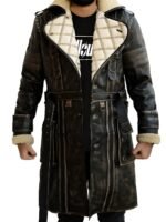 Fallout 4 Elder Distress Maxson Brown Leather Coat