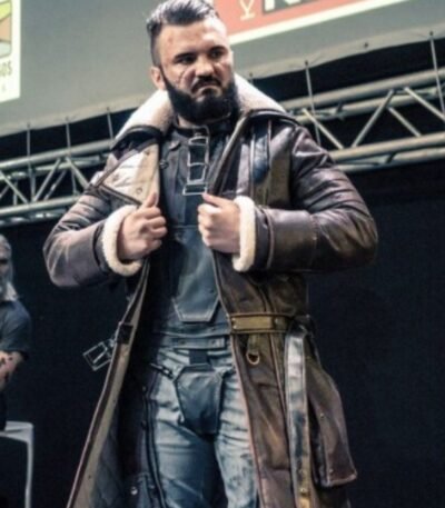 Fallout 4 Elder Distress Maxson Brown Leather Coat