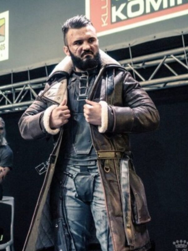 Fallout 4 Elder Distress Maxson Brown Leather Coat