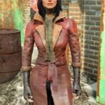 Fallout 4 Piper Brown Leather Trench Coat