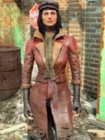 Fallout 4 Piper Brown Leather Trench Coat