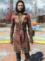Fallout 4 Piper Brown Leather Trench Coat