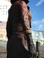 Fallout 4 Piper Brown Leather Trench Coat