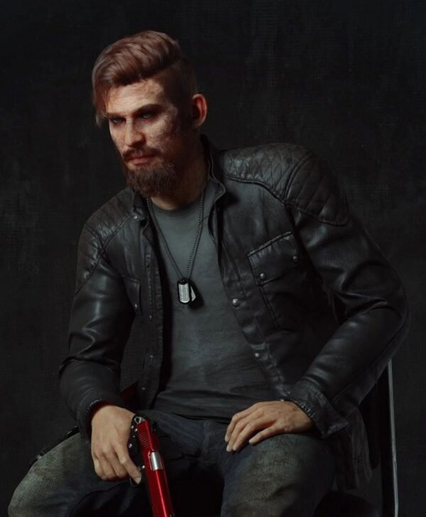 Far Cry 5 Jacob Seed Black Leather Jacket