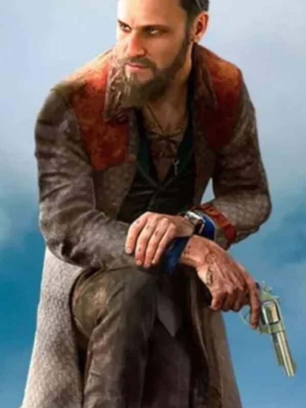 Far Cry 5 John Seed Long Leather Coat