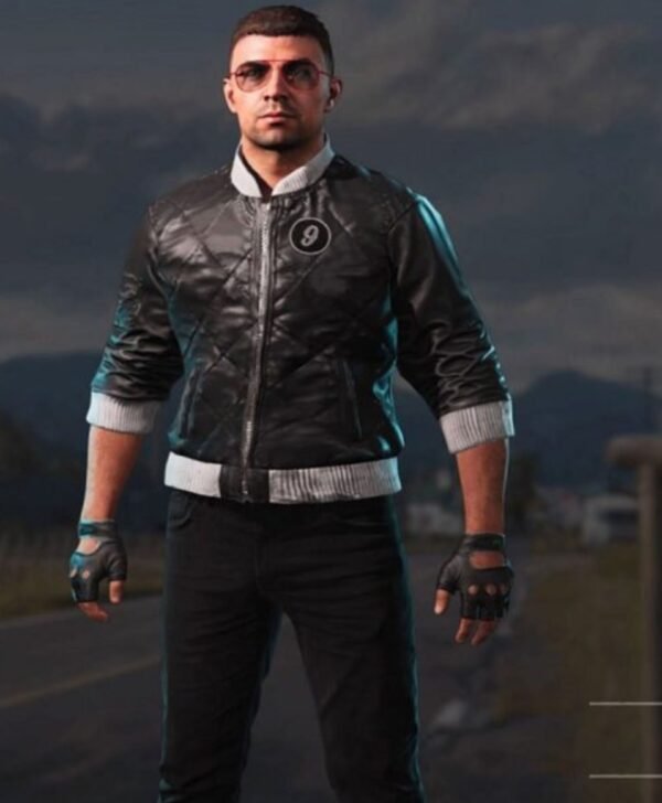 Far Cry 5 Viper 9 Black Bomber Leather Jacket