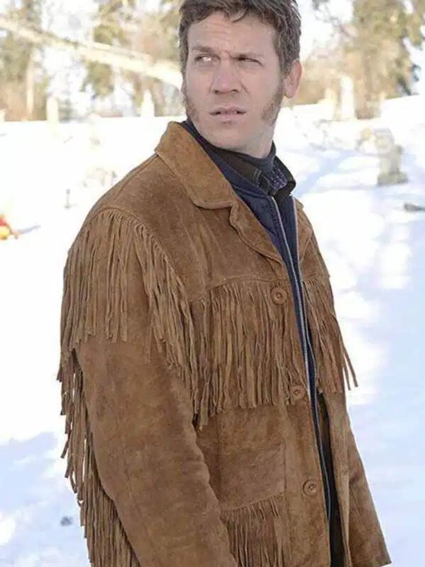Fargo Mr Wrench Cowboy Brown Fringe Leather Jacket