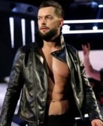 Fergal Devitt WWE Black Biker Leather Jacket