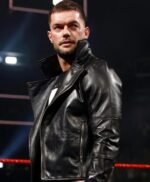 Fergal Devitt WWE Black Biker Leather Jacket