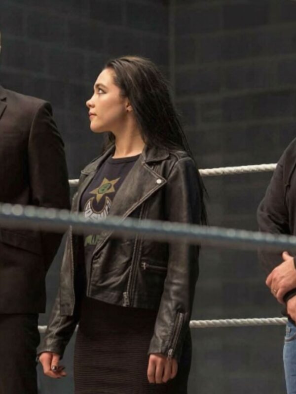 Fighting With My Family Florence Pugh Leather Jacket