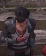 Final Fantasy XVI 16 Gray Leather Jacket