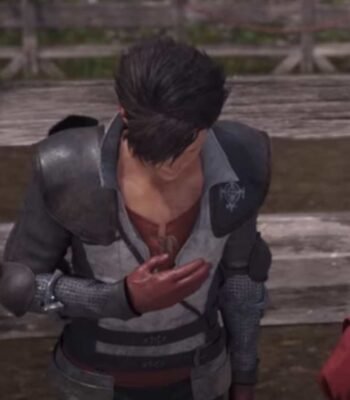 Final Fantasy XVI 16 Gray Leather Jacket
