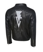 Finn Balor Black Leather Logo Jacket