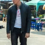 Fistful of Vengeance Lewis Tan Black Leather Jacket