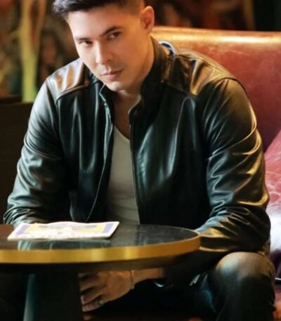 Fistful of Vengeance Lewis Tan Black Leather Jacket