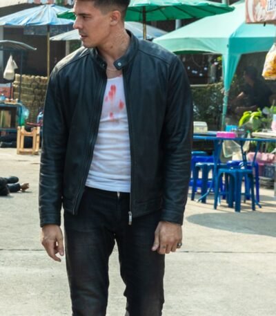 Fistful of Vengeance Lewis Tan Black Leather Jacket