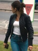 Fool Me Once 2024 Maya Stern Black Leather Jacket