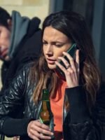 Fool Me Once 2024 Maya Stern Black Leather Jacket