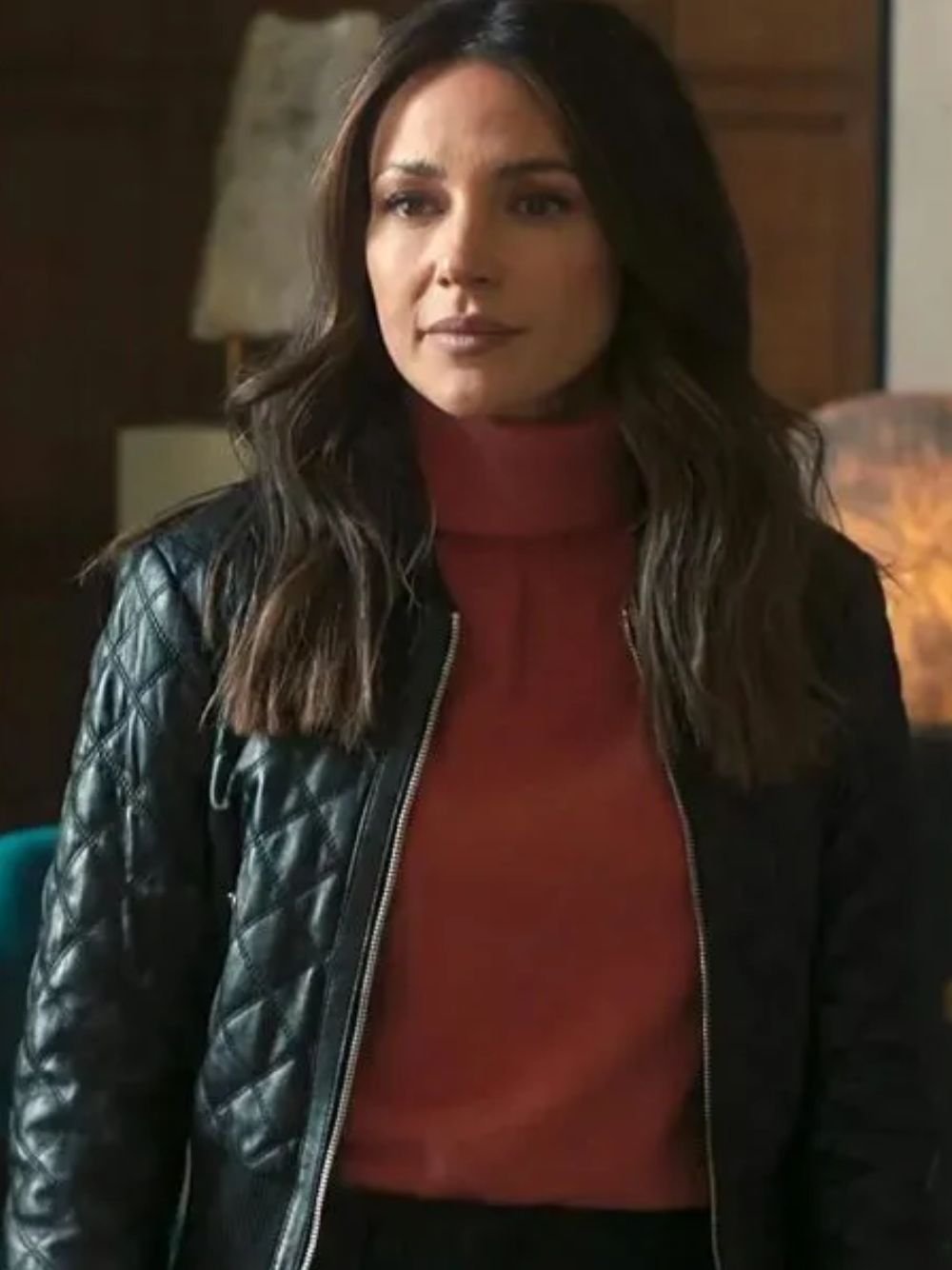 Fool Me Once 2024 Maya Stern Black Leather Jacket Fool Me Once 2024 Maya Stern Black Leather Jacket
