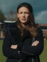 Fool Me Once 2024 Maya Stern Black Shearling Jacket