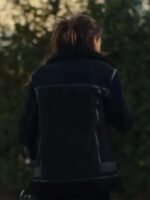 Fool Me Once 2024 Maya Stern Black Shearling Jacket