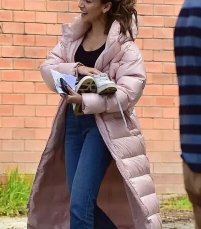 Fool Me Once 2024 Maya Stern Pink Puffer Long Coat