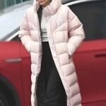 Fool Me Once 2024 Maya Stern Pink Puffer Long Coat