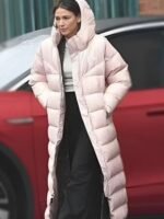 Fool Me Once 2024 Maya Stern Pink Puffer Long Coat