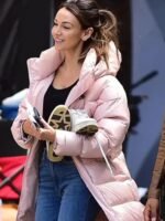 Fool Me Once 2024 Maya Stern Pink Puffer Long Coat