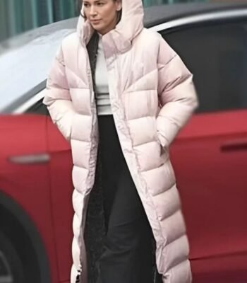 Fool Me Once 2024 Maya Stern Pink Puffer Long Coat