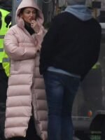Fool Me Once 2024 Maya Stern Pink Puffer Long Coat