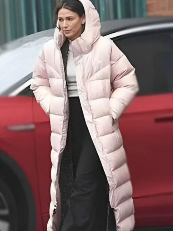 Fool Me Once 2024 Maya Stern Pink Puffer Long Coat