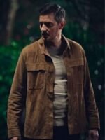 Fool Me Once Richard Armitage Brown Suede Jacket