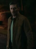 Fool Me Once Richard Armitage Brown Suede Jacket