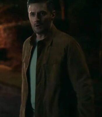 Fool Me Once Richard Armitage Brown Suede Jacket
