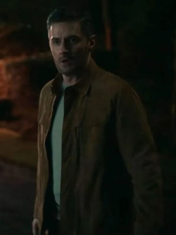 Fool Me Once Richard Armitage Brown Suede Jacket