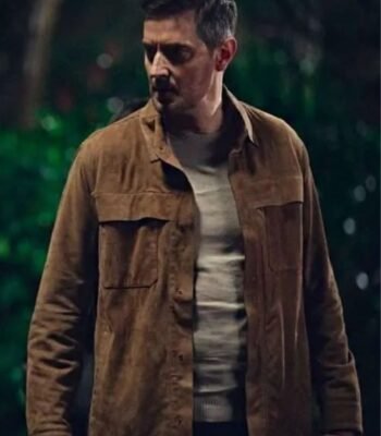 Fool Me Once Richard Armitage Brown Suede Jacket