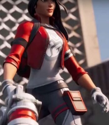 Fortnite Chapter 2 Remedy Red Cropped Jacket