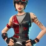 Fortnite Chopper Skin Red and Black Leather Vest