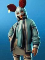 Fortnite Flapjackie Blue Gaming Leather Jacket