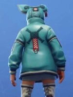 Fortnite Flapjackie Blue Gaming Leather Jacket