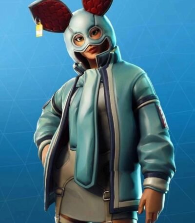 Fortnite Flapjackie Blue Gaming Leather Jacket