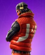 Fortnite Grind Red Quilted Puffer Vest