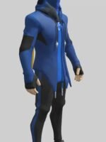 Fortnite Video Game Ninja Blue Leather Jacket