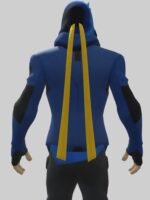 Fortnite Video Game Ninja Blue Leather Jacket