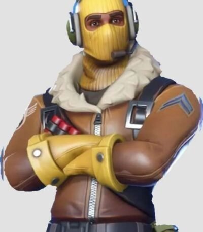 Fortnite Video Game Raptor Leather Jacket