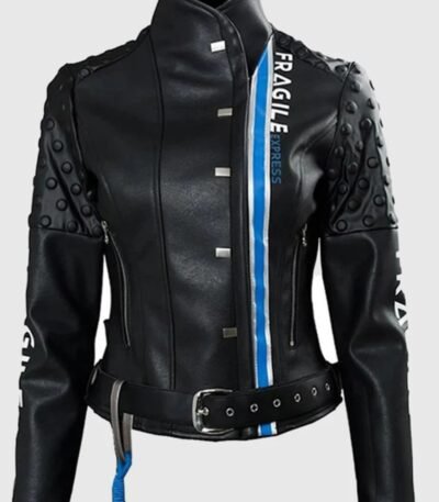Fragile Express Death Stranding Black Leather Jacket